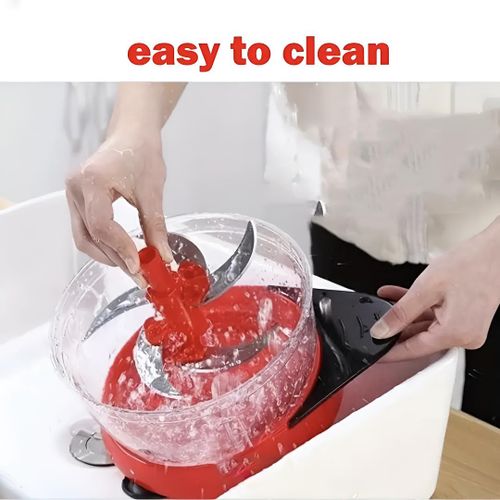 Advenza Manual Vegetable Grinder, Cassava Blender, Garlic Paste Blender, Multi-functional Plastic Food Processor – Suitable for Kitchen and Outdoor Use, Kitchen Cooking Stove Accessories, 3L Big Capacity, Battery-Free