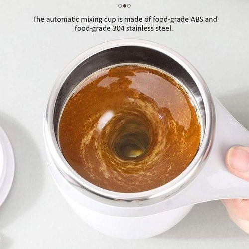 Automatic Magnetic Stirring Coffee Cup, 380ml Auto Self Stirring Coffee Mug Stainless Steel Cup Electric Smart Mug, Rotating Office Travel Mixing Cup For Hot Chocolate Cocoa Milk Latte Tea, MULTICOLOR