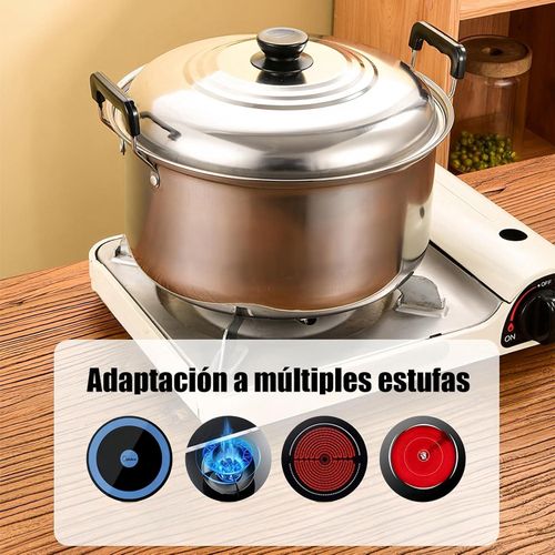 5-Piece Stainless Steel Cookware Set, Kitchen Cookware Set with Lids and Scald-Proof Handles, Suitable for All Stove Types Induction, Gas