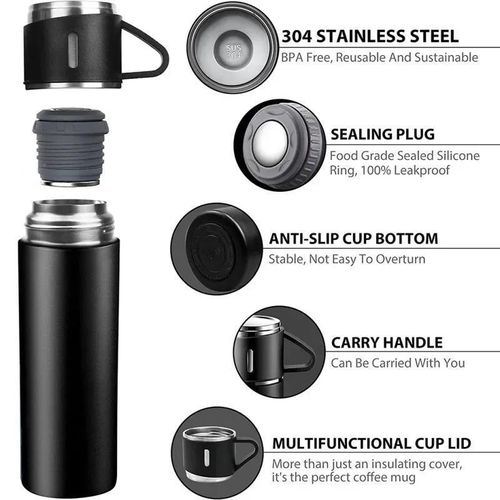 500ML 304 Stainless Steel Vacuum Insulated Bottle Gift Set
