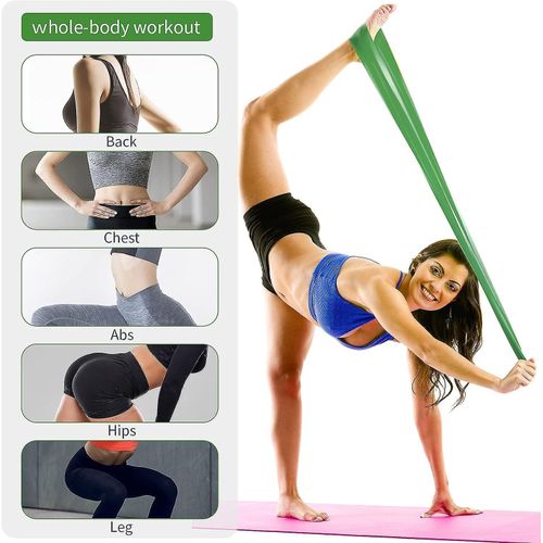 KipFit LATEX RESISTANCE LOOP EXERCISE BANDS THERAPY WORKOUT SET OF 5 (ASSORTED)
