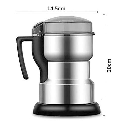 Coffee Grinder Electric Coffee Bean Grinder Electric Mill Spice Grinder Low Noise 400W Powerful Stainless Steel Blade Cord Storage Portable &amp; Compact Grinding Tools For Spices Pepper Herbs Nuts Shoark