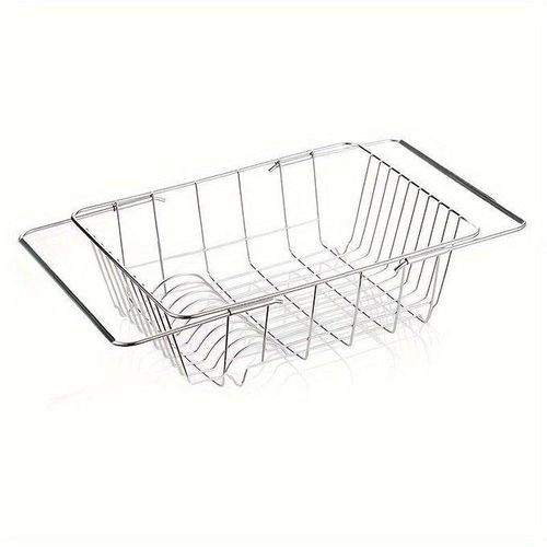 1pc, Retractable Stainless Steel Sink Strainer Drain, Telescopic Drain Basket