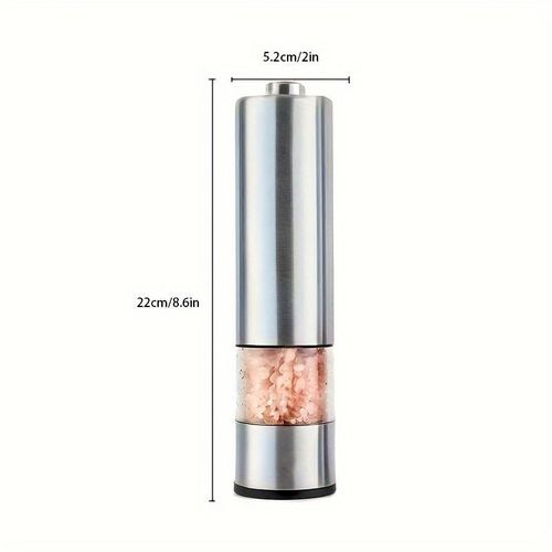 Electric Salt and Pepper Grinder Set Adjustable Coarseness Battery Powered Automatic Spice Mill