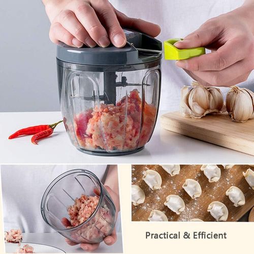 TIMBUTUS 900ml  Multifunctional Manual  Vegetable Cutter &amp; Onions ,Garlic Chopper