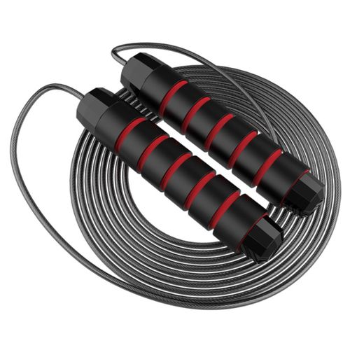 Red Weighted Jump Skipping Rope For Fitness &amp; Workout