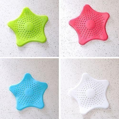 SXCHEN Set of 4 Anti-Clogging Sink Strainers Kitchen Floor Drain Vegetable Sink