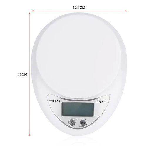 General Electronic Digital Tool Measuring Kitchen Food Weighing Scales - White