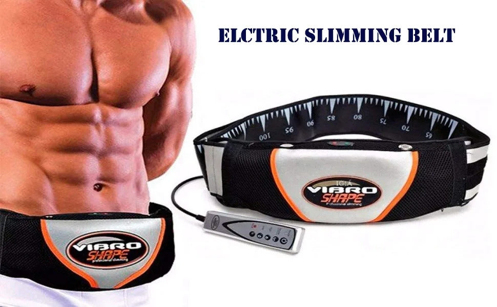 Vibro Shape  Vibrating Belly Slimming Belt Massager With Heat- Fat Burning Belt