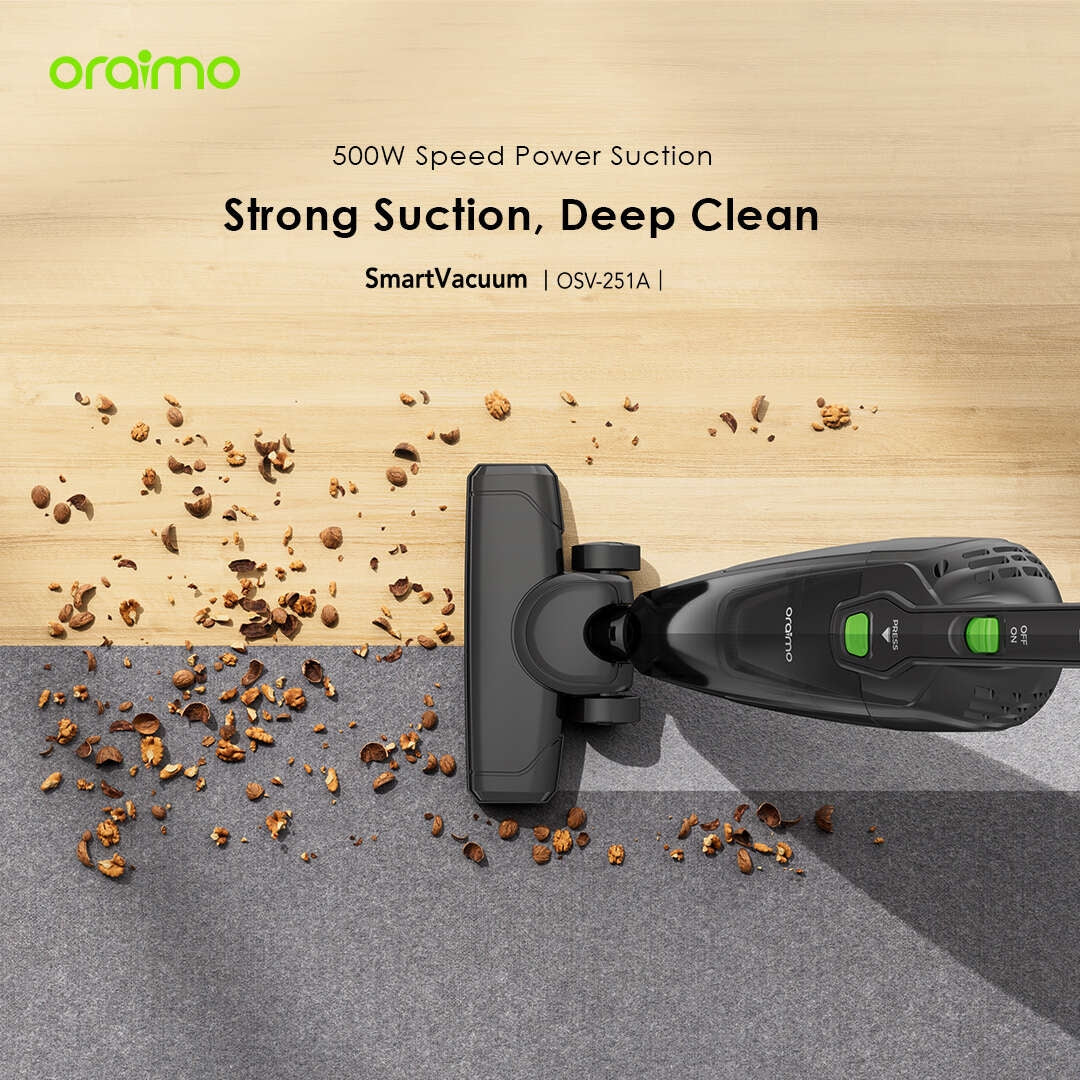 Oraimo Smart Vacuum Corded Vacuum Cleaner With 5m Cord 500w High Speed Powerful Suction