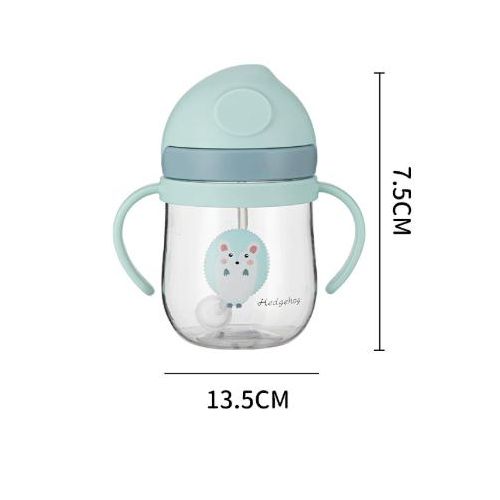 Flushrenic baby bottle,Spill-Proof Sippy Cup, Toddler Cup with Straw and Handle, Anti-drop, Anti-choking for Boys Girls Child
