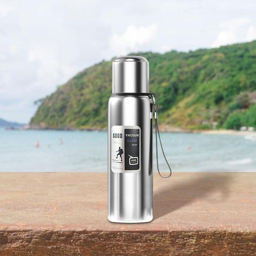 316 Large Capacity 600ML Stainless Steel Thermos Bottle, All-Steel Vacuum Tea and Water Separator Cup