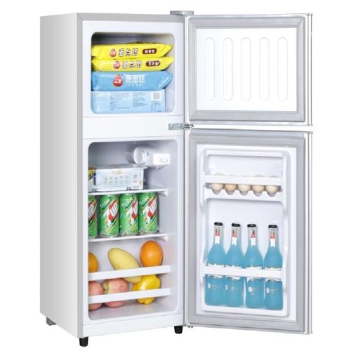 Hifinit European Brand Fridge 138Liters Double Doors Refrigerator Direct Cool Freezer Energy Saving  RF138L-Silver (15 MONTHS WRTY)