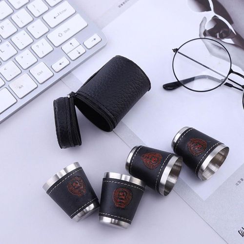 Stainless Steel Cups, 4Pcs 70ml Stainless Steel Shot Glasses, Travel Coffee Mug, Outdoor Camping Cup, Travel Cup for Travel Picn