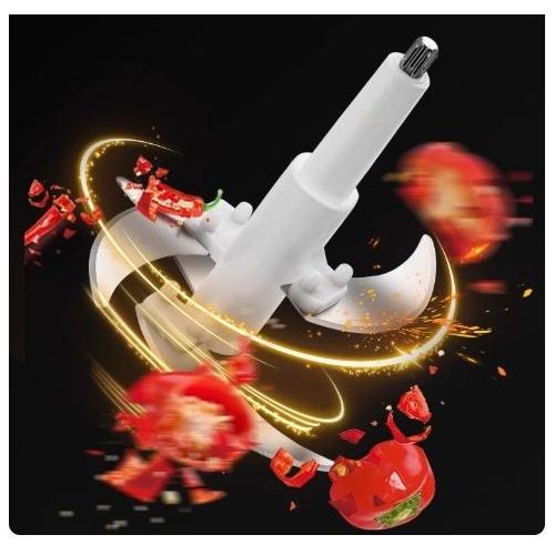 Stainless Steel Meat Grinder, 2L, 1 Set Of Blades, White