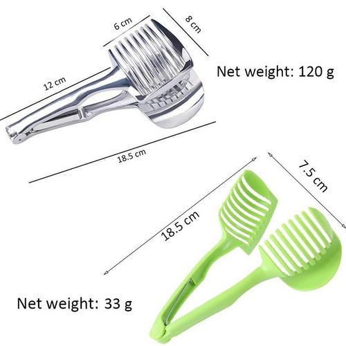 Aluminum Alloy and ABS Slicers for Fruits, Lemon Cutter, Tomato Slicer, Lemon Cutter (2 Pack)