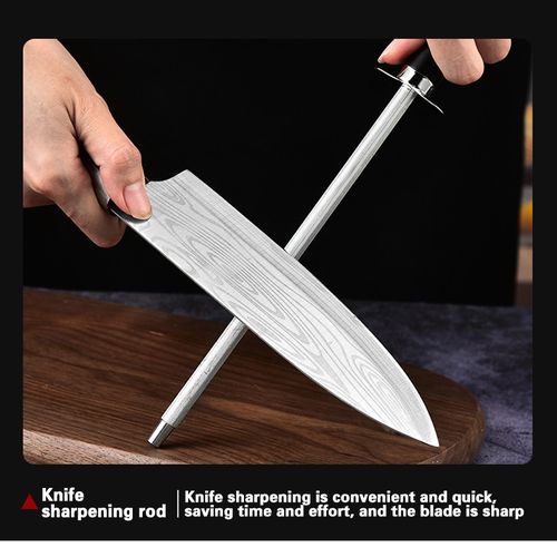 Kitchen Knife 5-piece Set - Damascus Laser Pattern Stainless Steel Knife