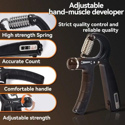 VIC Grip Strength Trainer, Hand Squeezer Adjustable Resistance, Hand Grip Strengthener