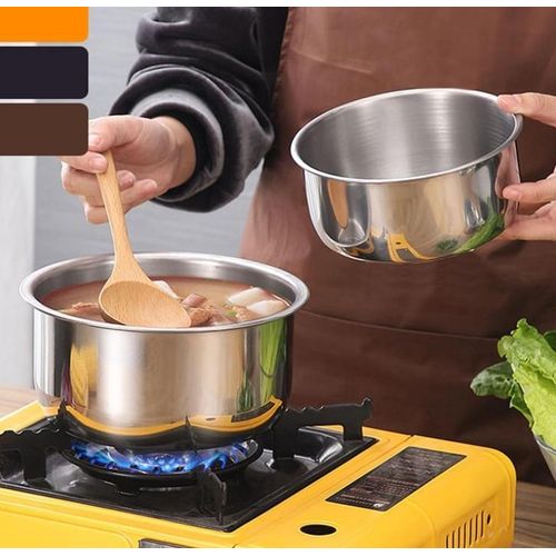 5PCS Stainless Steel  Cooking Pot Cookware Set,Multipurpose Cooking Pot with Lid