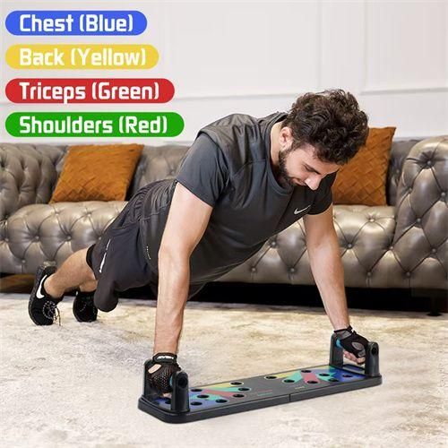 9in1 push up board, portable home professional fitness equipment, abdominal and push up stand, muscle exercise tools, sports equipment, remote fitness