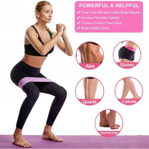 3 Pack Resistance Exercise Band//Yoga Pilates Fitness Sports