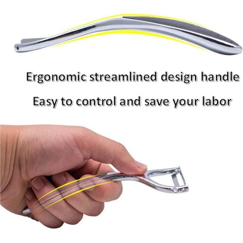 2 Pack Vegetable &amp; Potato Peelers | Y &amp; I Shape | Stainless Steel Blades | Ergonomic Non-Slip Handle | Dishwasher Safe | Fruit &amp; Veggie Peeler Set