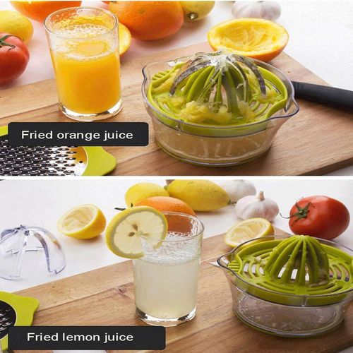 Citrus Lemon Orange Juicer Manual Hand Squeezer with Built-in Measuring Cup and Greater