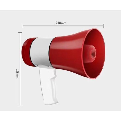 Handheld Megaphone with Loud Speaker, Recorder USB Memory Card Input Announcing Talk Record Play Siren Music, Rechargeable Battery Included
