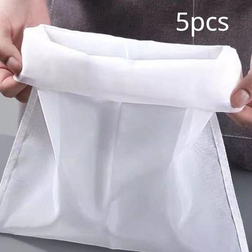 3-Pack Reusable Nylon Food Strainers Fine Mesh Nut Milk Bags, Cheese Cloth, Coffee Filter -