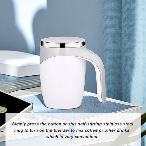 Automatic Magnetic Stirring Coffee Cup, 380ml Auto Self Stirring Coffee Mug Stainless Steel Cup Electric Smart Mug, Rotating Office Travel Mixing Cup For Hot Chocolate Cocoa Milk Latte Tea, MULTICOLOR