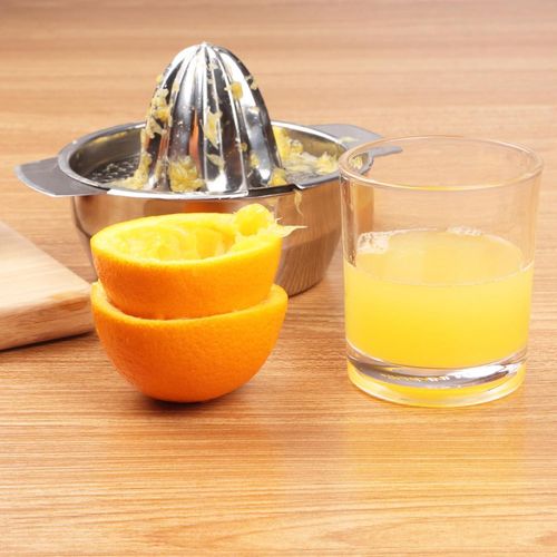 Stainless Steel Manual Citrus Juicer - Small Household Fruit Press for Lemon, Pomegranate, Orange &amp; Juice Extraction