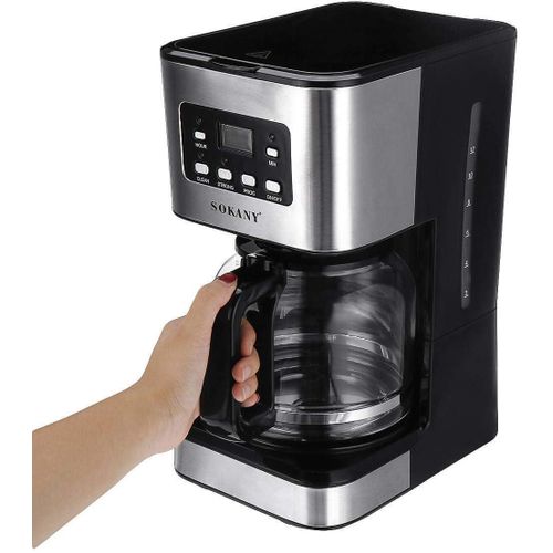 Sokany Digital Coffee Maker – Anti Dripping Function, Permanent Filter With Handle, Detachable And Washable Drip Tray