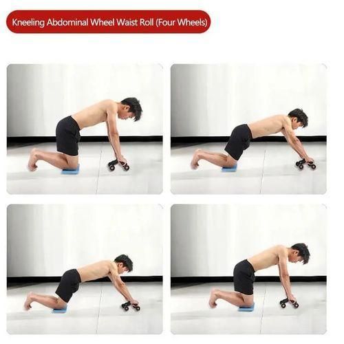 4 Wheel Abdominal Wheel Gym Belly Whee For Fitness