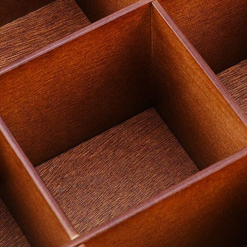 9 Grids Wooden Tea Bag Organizer Spice Kitchen Organizer