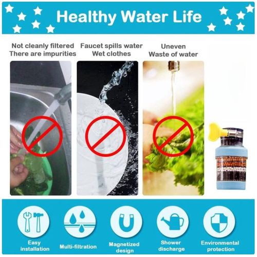 Napin Water Filter Purifier 6-Layer Filtering Adjustable Universal