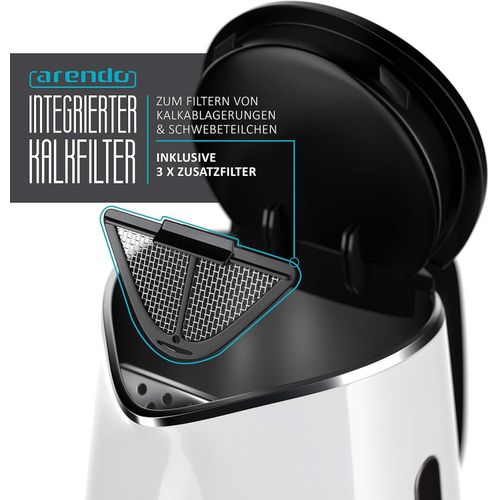RAF Electric Kettle,Stainless Steel Electric Kettle Cordless Tea Kettle Electric 2L 1500-2000W Fast Boiling Boil-Dry Protection Bpa-Free Keep Warm Function Energy Efficient,Blue,One Size Practical