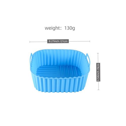 5pcs air fryer silicone pan set with non-stick silicone coating