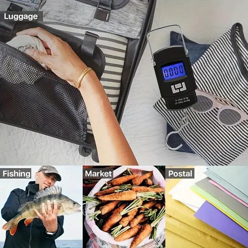 Luggage Scale Portable Digital Hanging Scale for Travel, Suitcase Weight Scale 110Lb/ 50kg Capacity