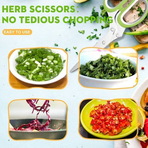 Kitchen Scissors, Five-Layer Scissors + Brush + Knife Cover