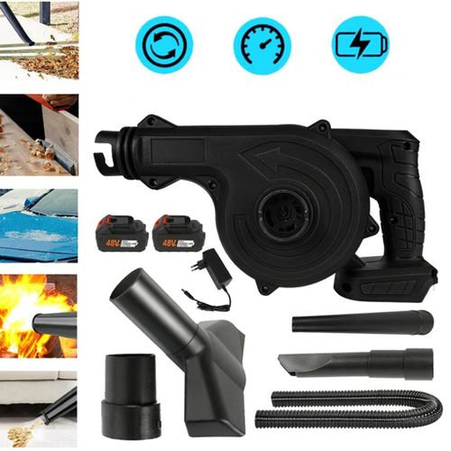 Mythco Cordless 2-in-1 Leaf Blower &amp; Vacuum Cleaner with Strong Suction, Air Duster &amp; Inflator/Deflator – Lightweight, Rechargeable for Home, Car &amp; Outdoor Use