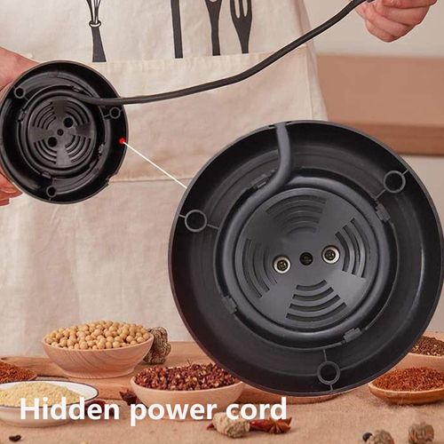 Coffee Grinder Electric Coffee Bean Grinder Electric Mill Spice Grinder Low Noise 400W Powerful Stainless Steel Blade Cord Storage Portable &amp; Compact Grinding Tools For Spices Pepper Herbs Nuts Shoark