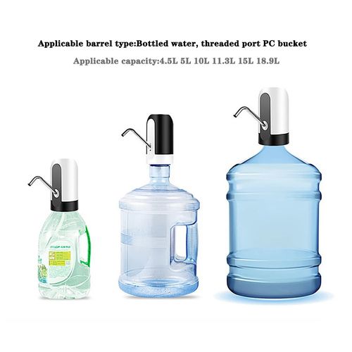 Pump Portable Electric Water Dispenser Pump For 5 Gallon Bottles, USB Rechargeable