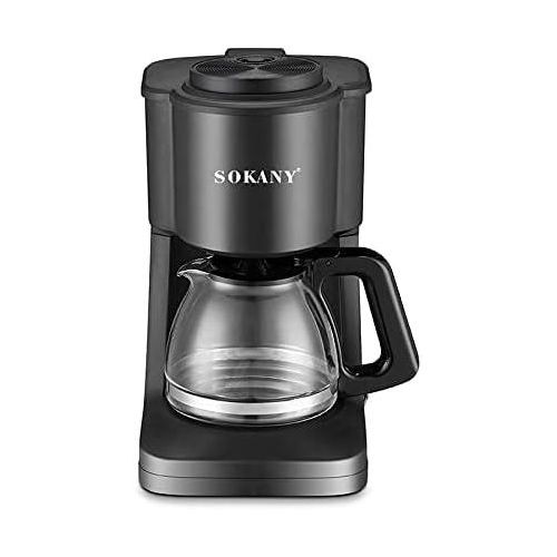 Sokany Quality 6-Cup Drip Coffee Maker, Simply Brew Compact Drip Filter Coffee Machine, Front Access Easy Fill ,Auto Keep Warm Function And Smart Anti-Drip System
