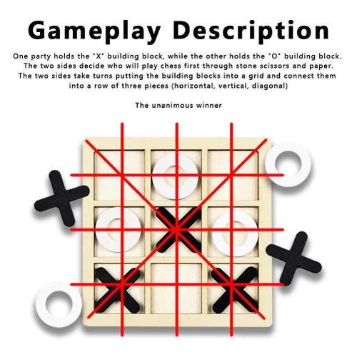 Making XO Tic Tac Toe Toys for Children's Intellectual and Logical Thinking Training
