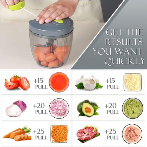 TIMBUTUS 900ml  Multifunctional Manual  Vegetable Cutter &amp; Onions ,Garlic Chopper