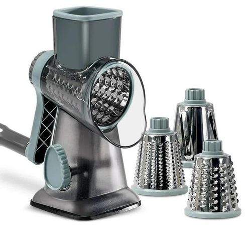 Multifunctional Keoke Cheese Grater Vegetable Cutter Vegetable Cutter Household Shredder Potato Shred Slicer Grater - Transparent Gray