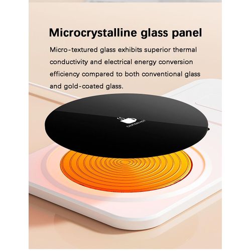 Flushrenic Mug Warmer, 22W Wireless Coffee Cup Heater with Adjustable Settings, Wireless Charging Pad, 3 Temperature Settings, 8-Hour Auto Shut-Off, Power Indicator Light and Wireless Charging Function Coffee/Tea Cup Warmer, Suitable for Home