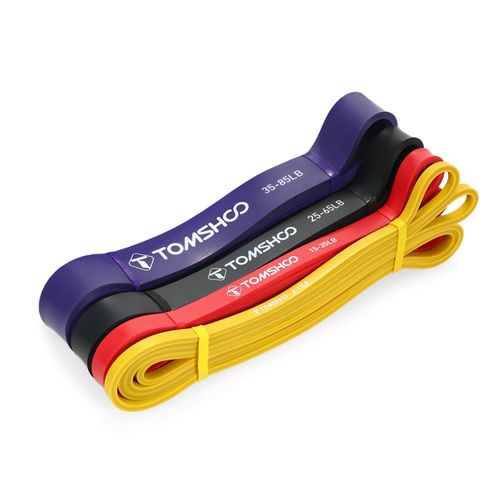 4Pcs Pull Up Assist Bands Set Resistance Loop Bands Powerlifting Workout Exercise Stretch Bands