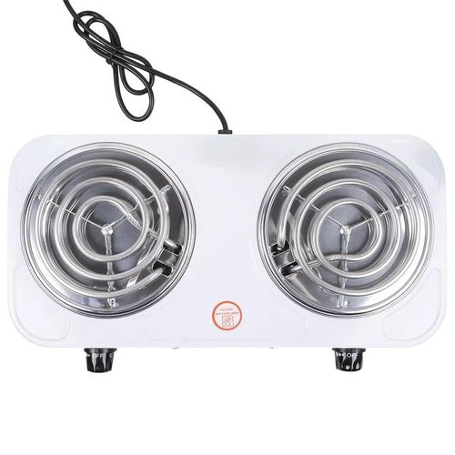 Double Burner Hot Plate 2000W 5 Gears Temperature Control Cooking Ranges Dorm