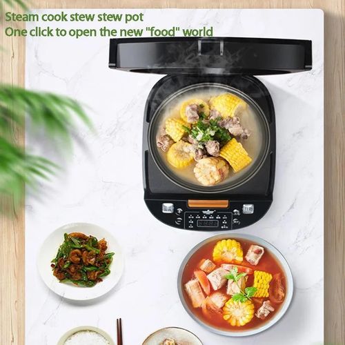 5L Multifunctional Non-Stick Rice Cooker For Kitchen Smart Home - UK - Black